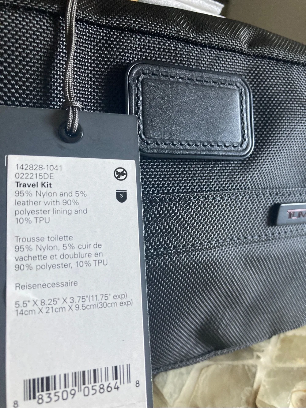 NEW!  Tumi Alpha Split travel kit